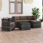 vidaXL 6-tlg. Garten-Sofagarnitur aus Paletten mit Kissen Kiefernholz vidaXL 6-tlg. Garten-Sofagarnitur aus Paletten mit Kissen Kiefernholz