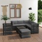 vidaXL 8-tlg. Garten-Sofagarnitur aus Paletten mit Kissen Kiefernholz vidaXL 8-tlg. Garten-Sofagarnitur aus Paletten mit Kissen Kiefernholz