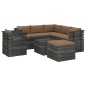 vidaXL 8-tlg. Garten-Sofagarnitur aus Paletten mit Kissen Kiefernholz vidaXL 8-tlg. Garten-Sofagarnitur aus Paletten mit Kissen Kiefernholz