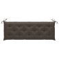 vidaXL Batavia-Gartenbank mit Taupe Auflage 150 cm Massivholz Teak vidaXL Batavia-Gartenbank mit Taupe Auflage 150 cm Massivholz Teak