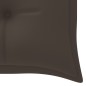 vidaXL Batavia-Gartenbank mit Taupe Auflage 150 cm Massivholz Teak vidaXL Batavia-Gartenbank mit Taupe Auflage 150 cm Massivholz Teak