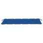 vidaXL Batavia-Gartenbank mit Blauer Auflage 150 cm Massivholz Teak vidaXL Batavia-Gartenbank mit Blauer Auflage 150 cm Massivholz Teak