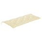 vidaXL Stapelbare Gartenbank mit Auflage 128,5 cm Massivholz Teak vidaXL Stapelbare Gartenbank mit Auflage 128,5 cm Massivholz Teak