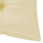 vidaXL Stapelbare Gartenbank mit Auflage 128,5 cm Massivholz Teak vidaXL Stapelbare Gartenbank mit Auflage 128,5 cm Massivholz Teak