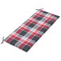 vidaXL Klappbare Gartenbank mit Auflage 118 cm Bambus vidaXL Klappbare Gartenbank mit Auflage 118 cm Bambus