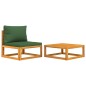 vidaXL 2-tlg. Garten-Sofa-Set mit Kissen Massivholz Akazie vidaXL 2-tlg. Garten-Sofa-Set mit Kissen Massivholz Akazie