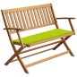 vidaXL Gartenbank mit Auflage 120 cm Massivholz Akazie vidaXL Gartenbank mit Auflage 120 cm Massivholz Akazie