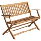 vidaXL Gartenbank mit Auflage 120 cm Massivholz Akazie vidaXL Gartenbank mit Auflage 120 cm Massivholz Akazie