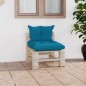 vidaXL Garten-Mittelsofa aus Paletten mit Kissen Kiefernholz vidaXL Garten-Mittelsofa aus Paletten mit Kissen Kiefernholz