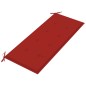 vidaXL Klappbare Gartenbank mit Auflage 118 cm Bambus vidaXL Klappbare Gartenbank mit Auflage 118 cm Bambus