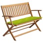 vidaXL Gartenbank mit Auflage 120 cm Massivholz Akazie vidaXL Gartenbank mit Auflage 120 cm Massivholz Akazie