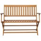vidaXL Gartenbank mit Auflage 120 cm Massivholz Akazie vidaXL Gartenbank mit Auflage 120 cm Massivholz Akazie