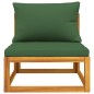 2-tlg. Garten-Sofa-Set mit Kissen Massivholz Akazie 2-tlg. Garten-Sofa-Set mit Kissen Massivholz Akazie