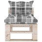 vidaXL Garten-Mittelsofa aus Paletten mit Kissen Kiefernholz vidaXL Garten-Mittelsofa aus Paletten mit Kissen Kiefernholz