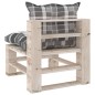 vidaXL Garten-Mittelsofa aus Paletten mit Kissen Kiefernholz vidaXL Garten-Mittelsofa aus Paletten mit Kissen Kiefernholz