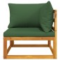 2-tlg. Garten-Sofa-Set mit Kissen Massivholz Akazie 2-tlg. Garten-Sofa-Set mit Kissen Massivholz Akazie
