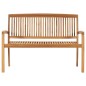 vidaXL Stapelbare Gartenbank mit Auflage 128,5 cm Massivholz Teak vidaXL Stapelbare Gartenbank mit Auflage 128,5 cm Massivholz Teak