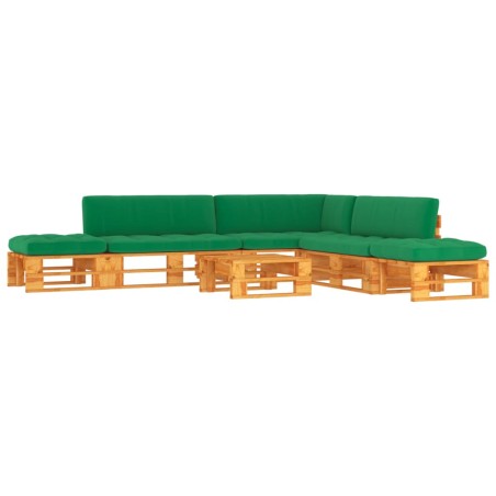 vidaXL 6-tlg. Paletten-Lounge-Set Honigbraun Imprägniertes Kiefernholz