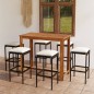 vidaXL 7-tlg. Gartenbar-Set mit Kissen Braun vidaXL 7-tlg. Gartenbar-Set mit Kissen Braun