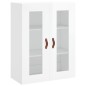 Highboard Hochglanz-Weiß 69,5x34x180 cm Holzwerkstoff Highboard Hochglanz-Weiß 69,5x34x180 cm Holzwerkstoff