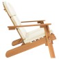 Adirondack-Gartenbank mit Kissen 126 cm Massivholz Akazie Adirondack-Gartenbank mit Kissen 126 cm Massivholz Akazie