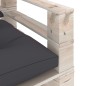 vidaXL Palettensofa mit Kissen Anthrazit Kiefernholz vidaXL Palettensofa mit Kissen Anthrazit Kiefernholz