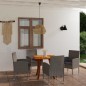 vidaXL 5-tlg. Garten-Essgruppe Anthrazit vidaXL 5-tlg. Garten-Essgruppe Anthrazit