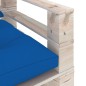 vidaXL Outdoor-Sofa Paletten mit Kissen in Königsblau Kiefernholz vidaXL Outdoor-Sofa Paletten mit Kissen in Königsblau Kiefernholz