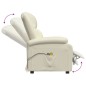 vidaXL Massagesessel Elektrisch Weiß Kunstleder vidaXL Massagesessel Elektrisch Weiß Kunstleder