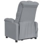 vidaXL Massagesessel Elektrisch Hellgrau Stoff vidaXL Massagesessel Elektrisch Hellgrau Stoff