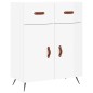Highboard Hochglanz-Weiß 69,5x34x180 cm Holzwerkstoff Highboard Hochglanz-Weiß 69,5x34x180 cm Holzwerkstoff