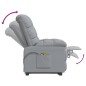 vidaXL Massagesessel Elektrisch Hellgrau Stoff vidaXL Massagesessel Elektrisch Hellgrau Stoff