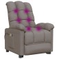 vidaXL Massagesessel Elektrisch Taupe Stoff vidaXL Massagesessel Elektrisch Taupe Stoff