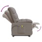 vidaXL Massagesessel Elektrisch Taupe Stoff vidaXL Massagesessel Elektrisch Taupe Stoff