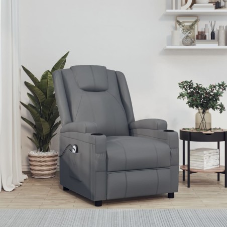vidaXL Relaxsessel Elektrisch Anthrazit Kunstleder