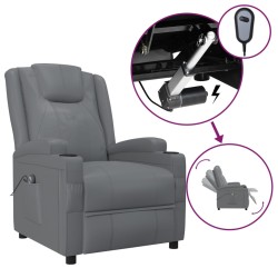 vidaXL Relaxsessel Elektrisch Anthrazit Kunstleder