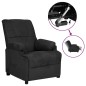 vidaXL Elektrischer Relaxsessel Schwarz Wildleder-Optik vidaXL Elektrischer Relaxsessel Schwarz Wildleder-Optik