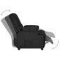 vidaXL Elektrischer Relaxsessel Schwarz Wildleder-Optik vidaXL Elektrischer Relaxsessel Schwarz Wildleder-Optik