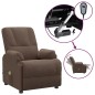 vidaXL Massagesessel Elektrisch Braun Wildlederimitat vidaXL Massagesessel Elektrisch Braun Wildlederimitat