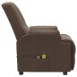 vidaXL Massagesessel Elektrisch Braun Wildlederimitat vidaXL Massagesessel Elektrisch Braun Wildlederimitat