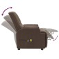 vidaXL Massagesessel Elektrisch Braun Wildlederimitat vidaXL Massagesessel Elektrisch Braun Wildlederimitat