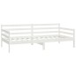 vidaXL Tagesbett mit Matratze 90x200 cm Weiß Kiefer Massivholz vidaXL Tagesbett mit Matratze 90x200 cm Weiß Kiefer Massivholz