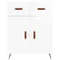 Highboard Hochglanz-Weiß 69,5x34x180 cm Holzwerkstoff Highboard Hochglanz-Weiß 69,5x34x180 cm Holzwerkstoff