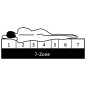 vidaXL Mittelhohes Bett mit Matratze 90x200 cm Weiß Massivholz Kiefer vidaXL Mittelhohes Bett mit Matratze 90x200 cm Weiß Massivholz Kiefer