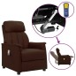 vidaXL Massagesessel mit Aufstehhilfe Braun Kunstleder vidaXL Massagesessel mit Aufstehhilfe Braun Kunstleder