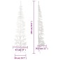 vidaXL Künstlicher Halb-Weihnachtsbaum mit Ständer Schlank Weiß 240 cm vidaXL Künstlicher Halb-Weihnachtsbaum mit Ständer Schlank Weiß 240 cm
