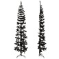 vidaXL Künstlicher Halb-Weihnachtsbaum Ständer Schlank Schwarz 210 cm vidaXL Künstlicher Halb-Weihnachtsbaum Ständer Schlank Schwarz 210 cm
