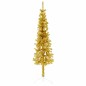 vidaXL Künstlicher Halb-Weihnachtsbaum mit Ständer Schlank Gold 120 cm vidaXL Künstlicher Halb-Weihnachtsbaum mit Ständer Schlank Gold 120 cm
