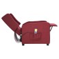 vidaXL Massagesessel mit Aufstehhilfe Weinrot Stoff vidaXL Massagesessel mit Aufstehhilfe Weinrot Stoff