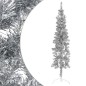 vidaXL Künstlicher Halb-Weihnachtsbaum Ständer Schlank Silbern 180 cm vidaXL Künstlicher Halb-Weihnachtsbaum Ständer Schlank Silbern 180 cm